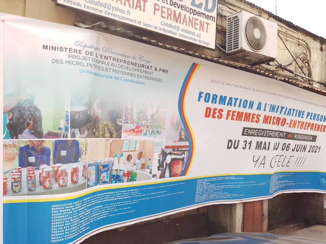 You are currently viewing Du 31 mai au 06 juin à Kinshasa : PADMPME enregistre les femmes entrepreneures à Kinshasa